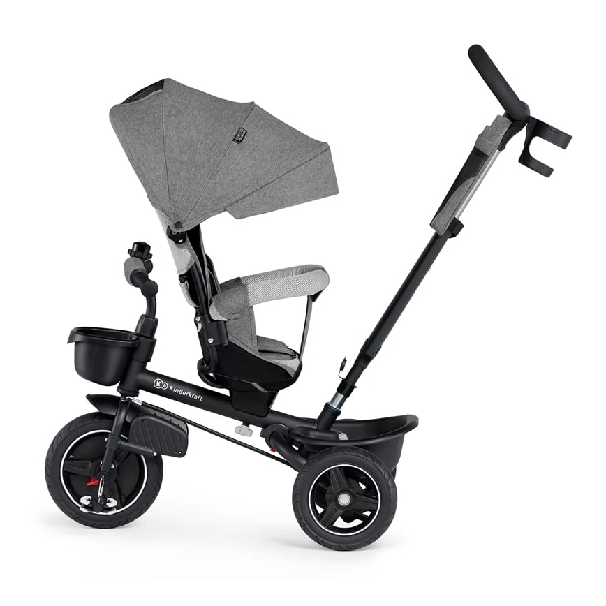 KINDERKRAFT - Детска триколка 5в1 SPINSTEP сива