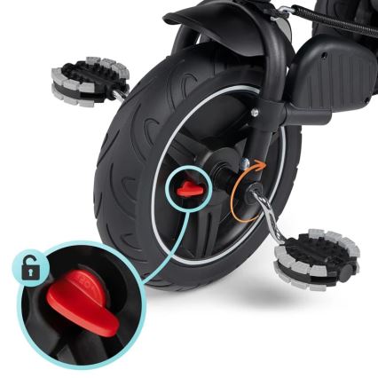 KINDERKRAFT - Детска триколка 5в1 SPINSTEP сива