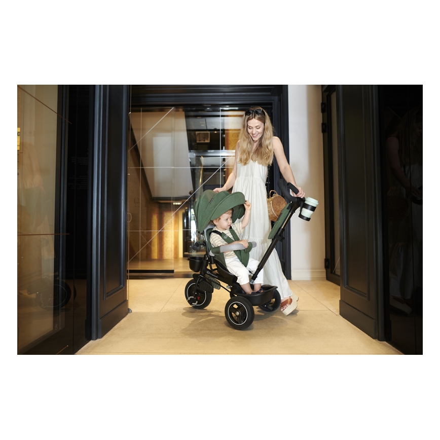 KINDERKRAFT SELECT - Детска триколка SPINSTEP Premium зелен