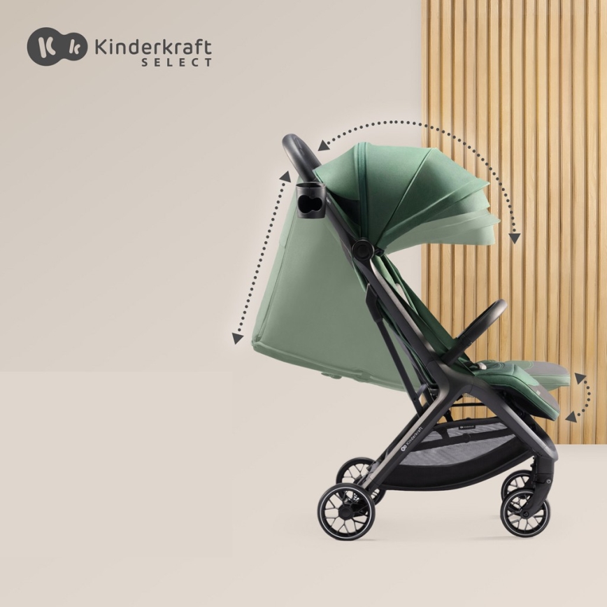 KINDERKRAFT SELECT - Детска количка NUBI 2 зелен