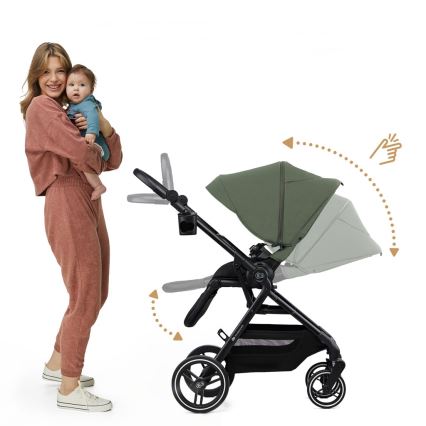 KINDERKRAFT SELECT - Детска количка 2в1 YOXI Mystic зелен