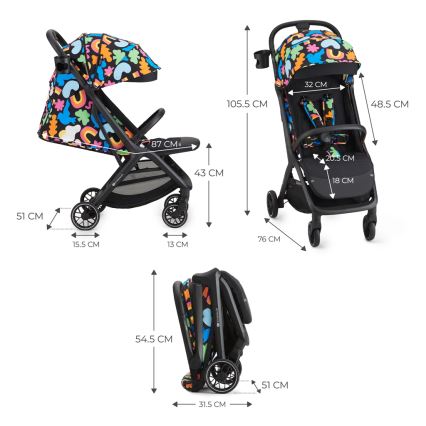 KINDERKRAFT SELECT - Детска количка NUBI 2 Happy shapes