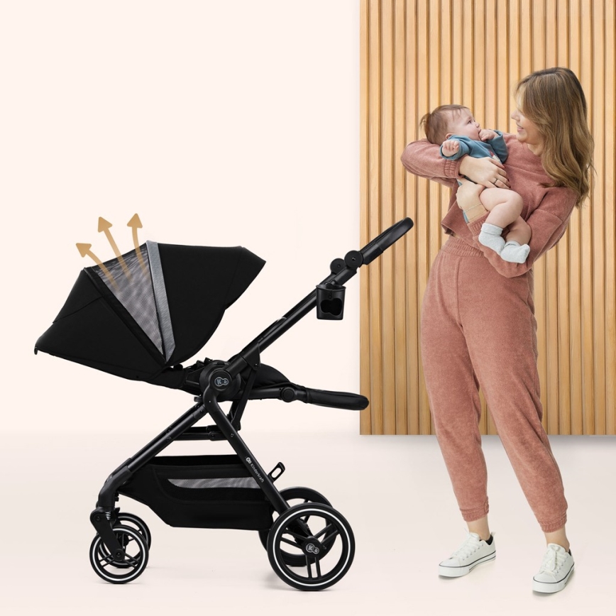 KINDERKRAFT SELECT - Детска количка YOXI Pure черен