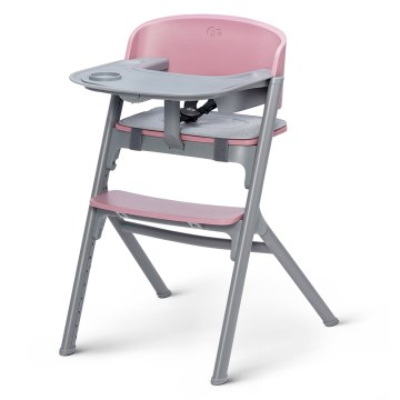 KINDERKRAFT SELECT - Детски стол за хранене 3 в 1 LIVY Premium Aster pink
