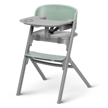 KINDERKRAFT SELECT - Детски стол за хранене 3-в-1 LIVY Premium Olive green