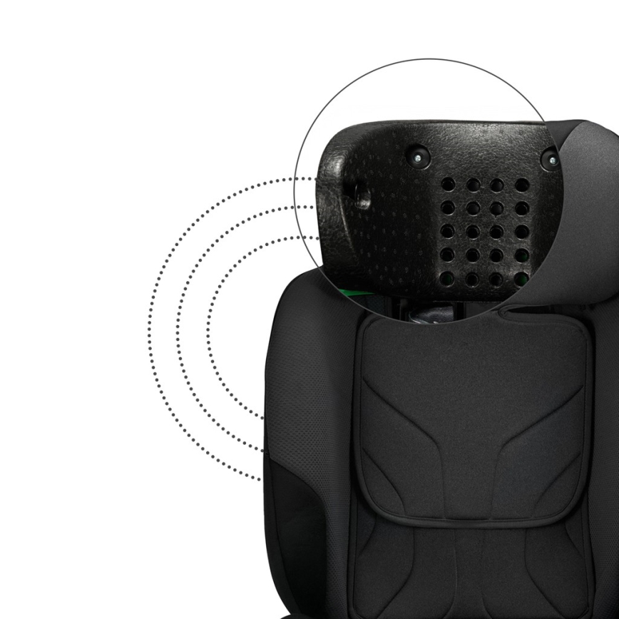 KINDERKRAFT SELECT - Детско автокресло I-FIX (40-150 см) Графитено черно