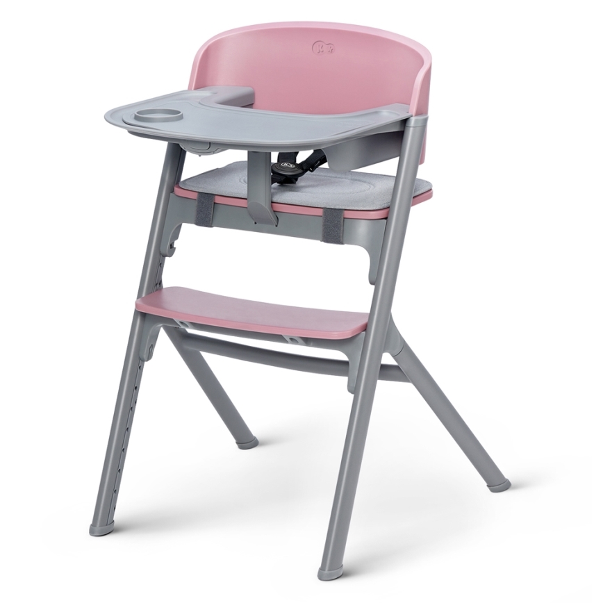 KINDERKRAFT SELECT - Детско столче за хранене 3в1 LIVY Premium Aster розов