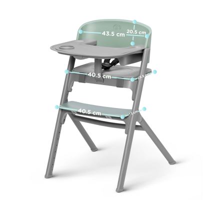 KINDERKRAFT SELECT - Детско столче за хранене 3в1 LIVY Premium Aster розов