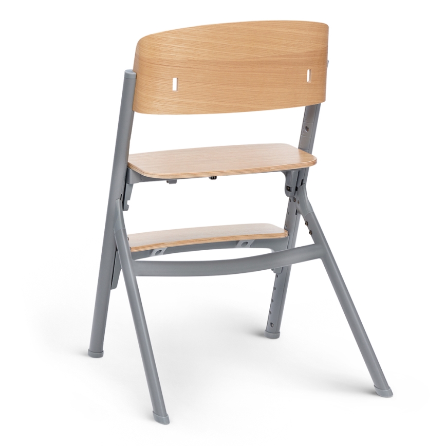 KINDERKRAFT SELECT - Детско столче за хранене 3в1 LIVY Premium дъб