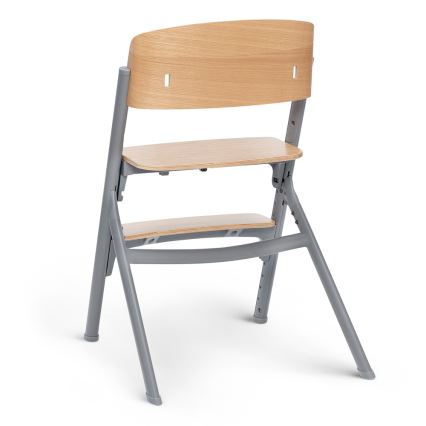 KINDERKRAFT SELECT - Детско столче за хранене 3в1 LIVY Premium дъб + шезлонг CALMEE