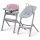 KINDERKRAFT SELECT - Детско столче за хранене 3в1 LIVY Premium Aster розов + шезлонг CALMEE