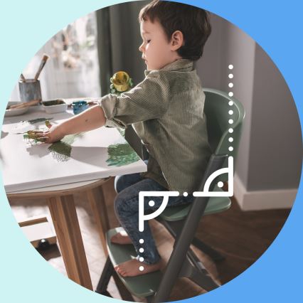 KINDERKRAFT SELECT - Детско столче за хранене 3в1 LIVY Premium Aster розов + шезлонг CALMEE