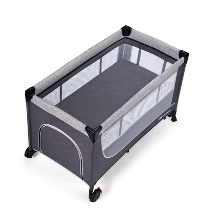 KINDERKRAFT SELECT - Детско креватче за пътуване LEODY сив