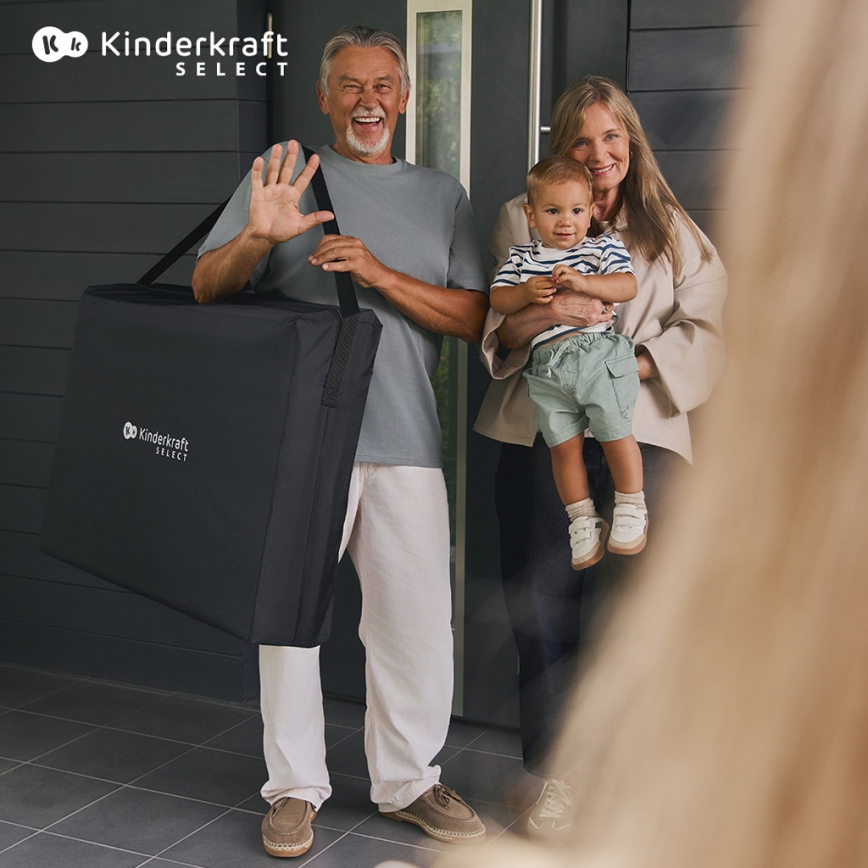 KINDERKRAFT SELECT - Детско креватче за пътуване MOON DREAM черен