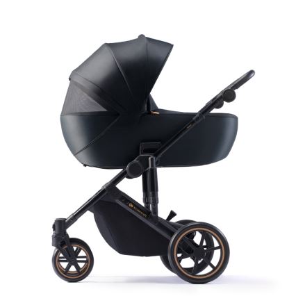 KINDERKRAFT SELECT - Комбинирана количка 3в1 PRIME 2 Premium Venezian black + детско столче за кола
