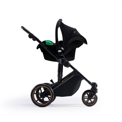 KINDERKRAFT SELECT - Комбинирана количка 3в1 PRIME 2 Premium Venezian black + детско столче за кола