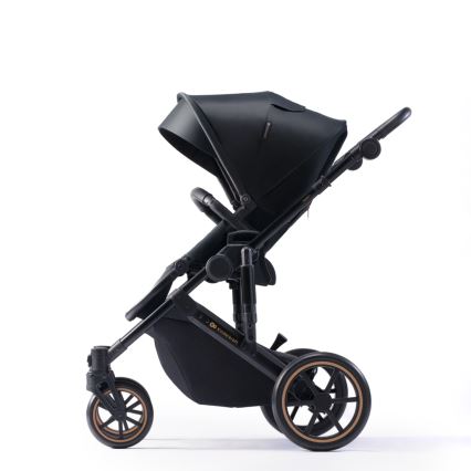 KINDERKRAFT SELECT - Комбинирана количка 3в1 PRIME 2 Premium Venezian black + детско столче за кола