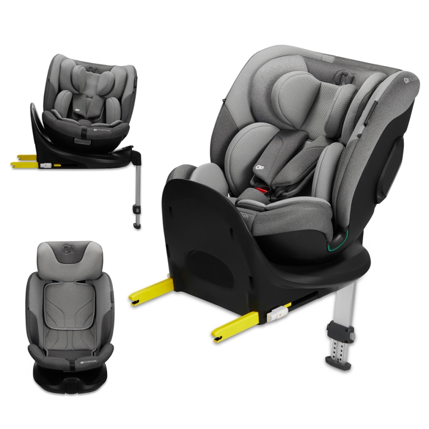 KINDERKRAFT SELECT - Седалка за кола I-FIX (40-150 см) Cool сив
