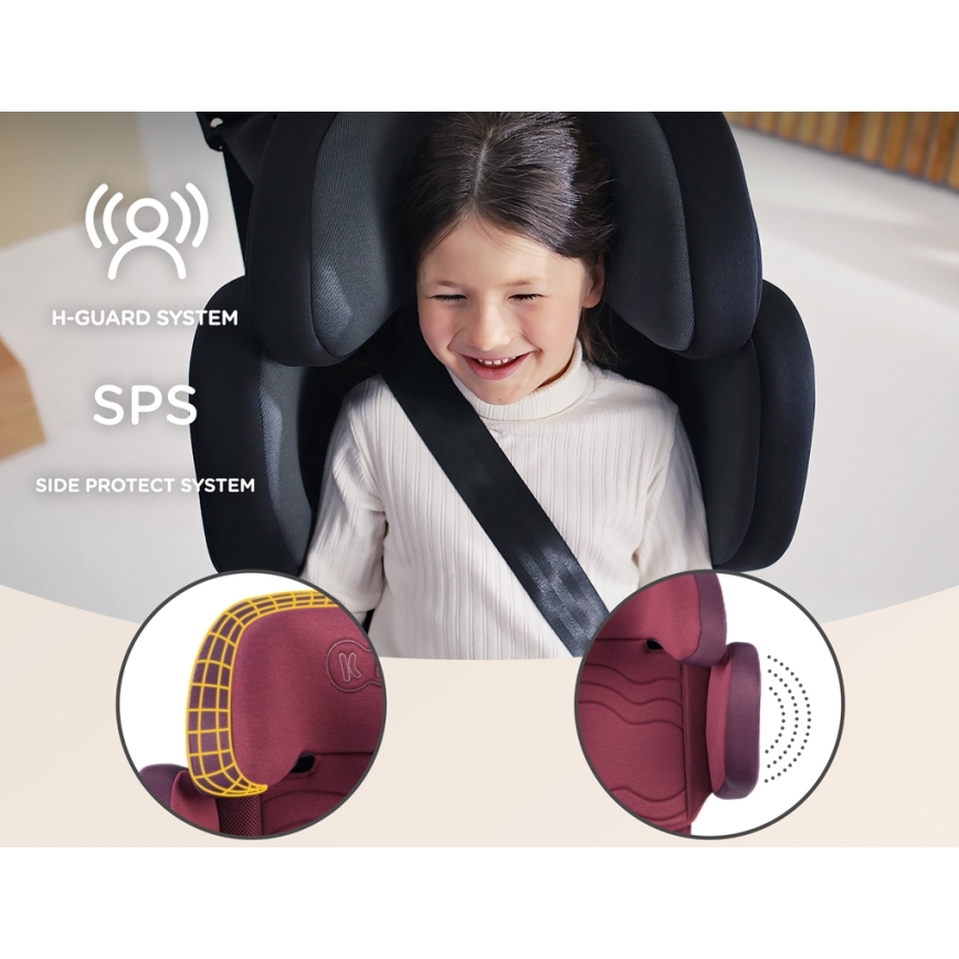 KINDERKRAFT SELECT - Седалка за кола XPAND 2 i-Size (100-150 см) Premium Cherry pearl