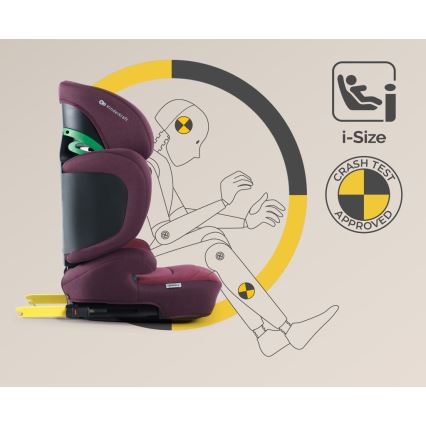 KINDERKRAFT SELECT - Седалка за кола XPAND 2 i-Size (100-150 см) Premium Cherry pearl