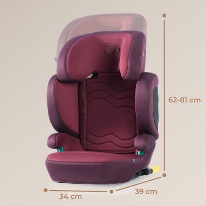 KINDERKRAFT SELECT - Седалка за кола XPAND 2 i-Size (100-150 см) Premium Cherry pearl