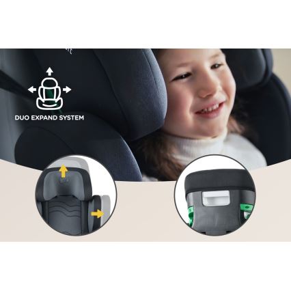KINDERKRAFT SELECT - Седалка за кола XPAND 2 i-Size (100-150 см) Premium Graphite черен