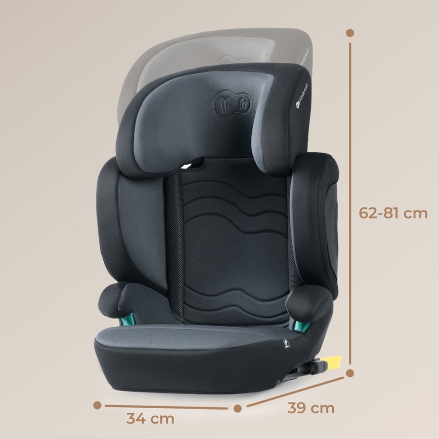 KINDERKRAFT SELECT - Седалка за кола XPAND 2 i-Size (100-150 см) Premium Graphite черен