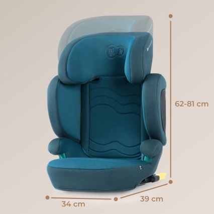 KINDERKRAFT SELECT - Седалка за кола XPAND 2 i-Size (100-150 см) Premium Harbour син