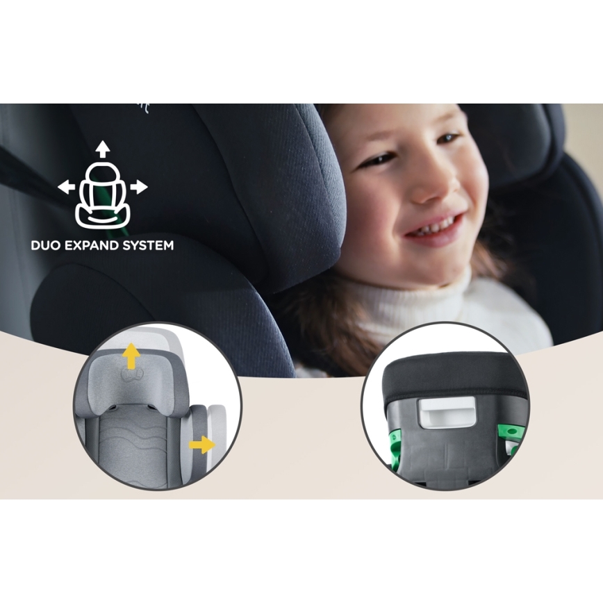 KINDERKRAFT SELECT - Седалка за кола XPAND 2 i-Size (100-150 см) Premium Ракета сив