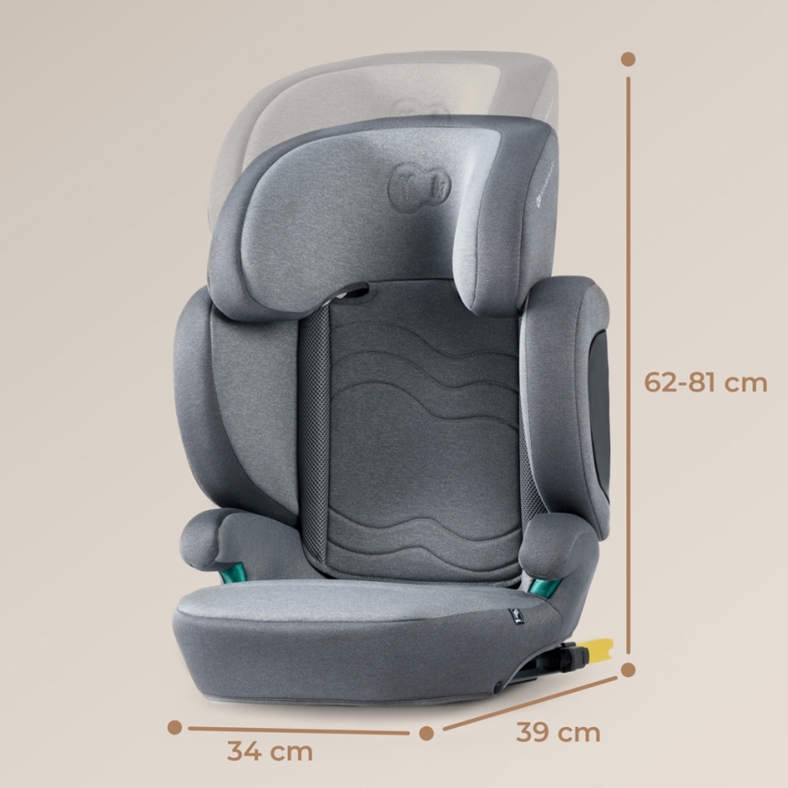 KINDERKRAFT SELECT - Седалка за кола XPAND 2 i-Size (100-150 см) Premium Ракета сив