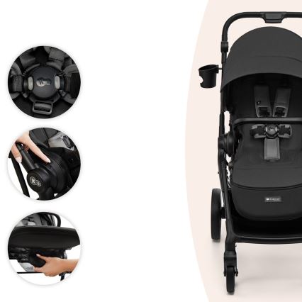 KINDERKRAFT SELECT - Спортна детска количка YOXI Лунно сив