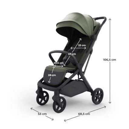 KINDERKRAFT SELECT - спортна детска количка NUBI 3 Мистично зелено