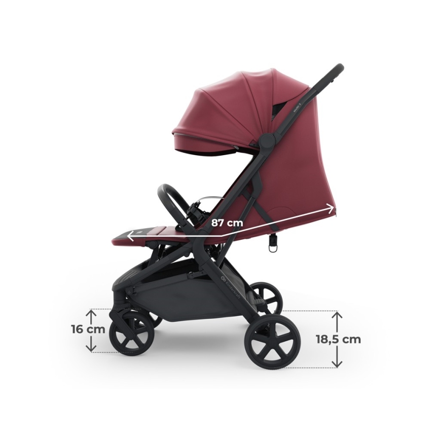 KINDERKRAFT SELECT - спортна количка NUBI 3 Dark Ruby
