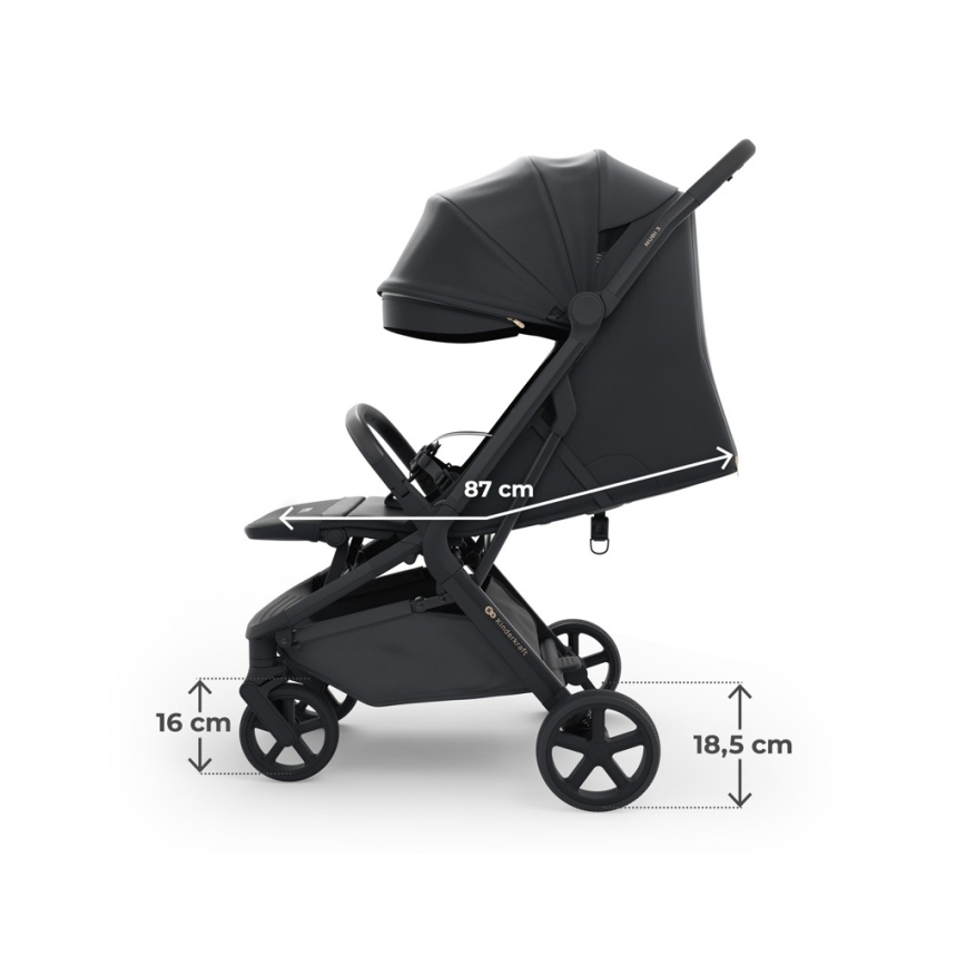 KINDERKRAFT SELECT - спортна количка NUBI 3 Midnight Black