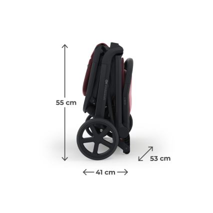 KINDERKRAFT SELECT - спортна количка NUBI 3 Dark Ruby