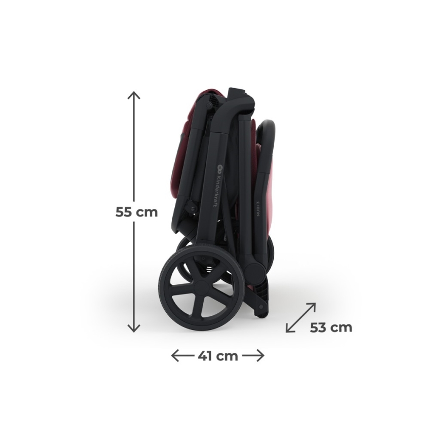 KINDERKRAFT SELECT - спортна количка NUBI 3 Dark Ruby