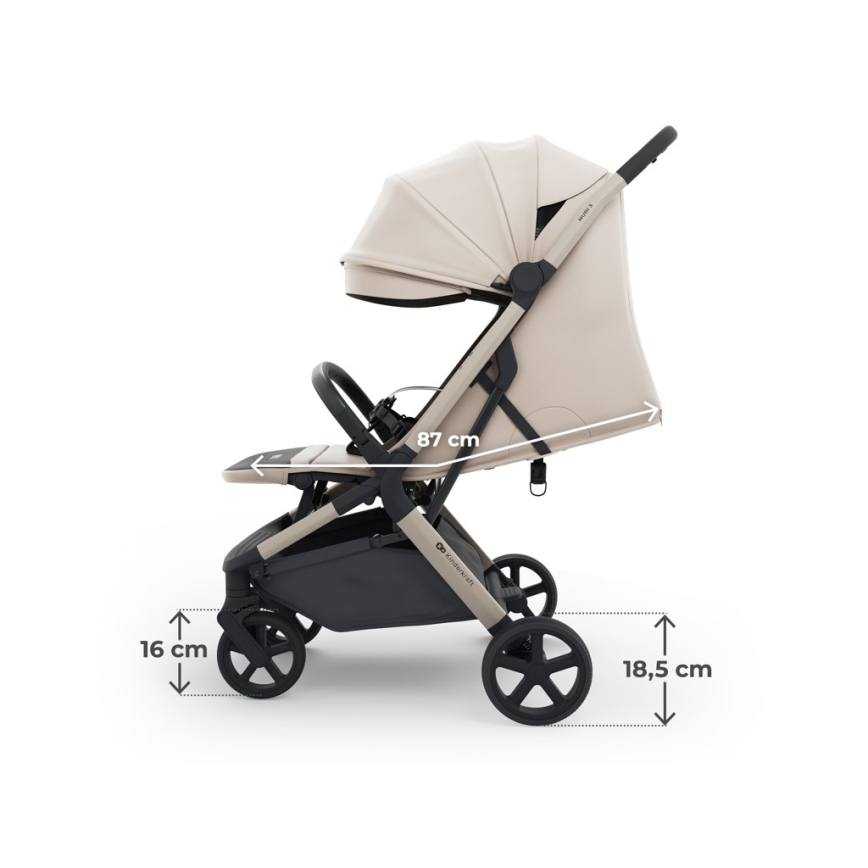 KINDERKRAFT SELECT - Спортна количка NUBI 3, пясъчно бежова