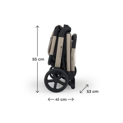 KINDERKRAFT SELECT - Спортна количка NUBI 3, пясъчно бежова