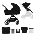 KINDERKRAFT SELECT - Комбинирана бебешка количка 2в1 YOXI Pure черен