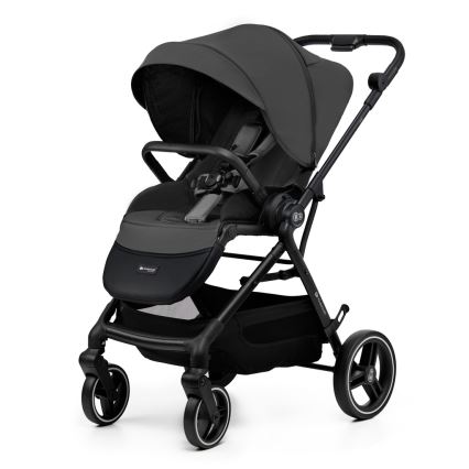 KINDERKRAFT SELECT - Комбинирана бебешка количка 2в1 YOXI Moonlight сив