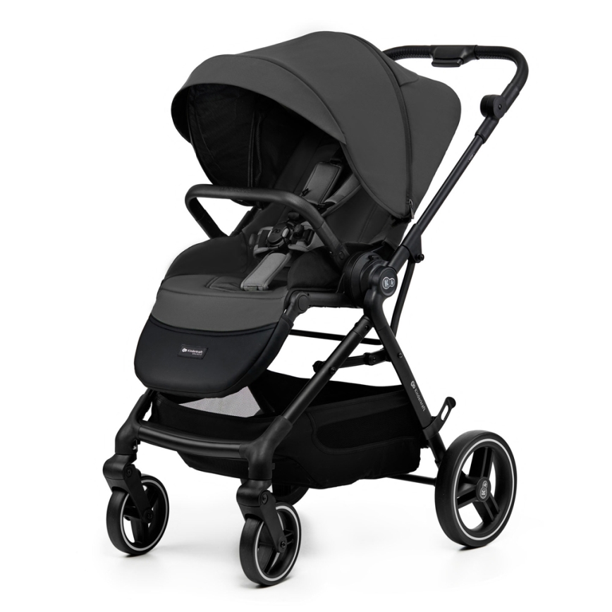KINDERKRAFT SELECT - Комбинирана бебешка количка 2в1 YOXI Moonlight сив
