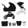KINDERKRAFT SELECT - Комбинирана бебешка количка 2в1 YOXI Pure черен