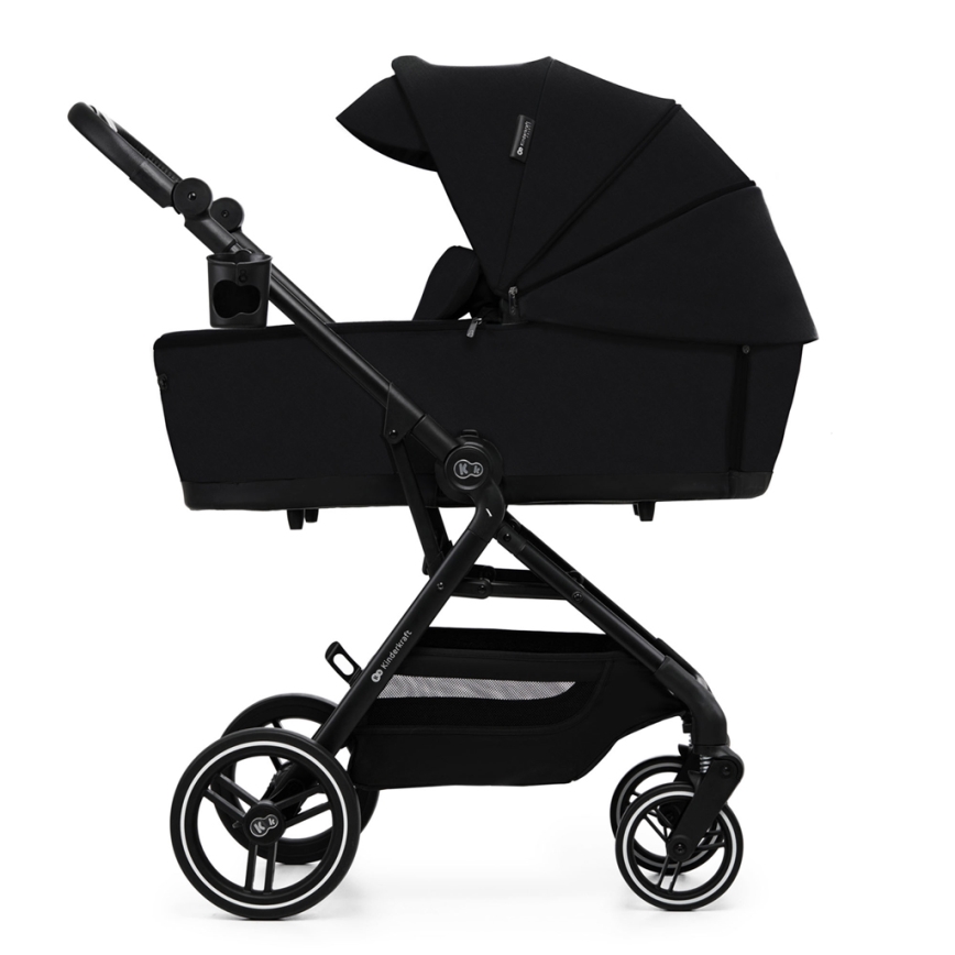 KINDERKRAFT SELECT - Комбинирана бебешка количка 2в1 YOXI Pure черен