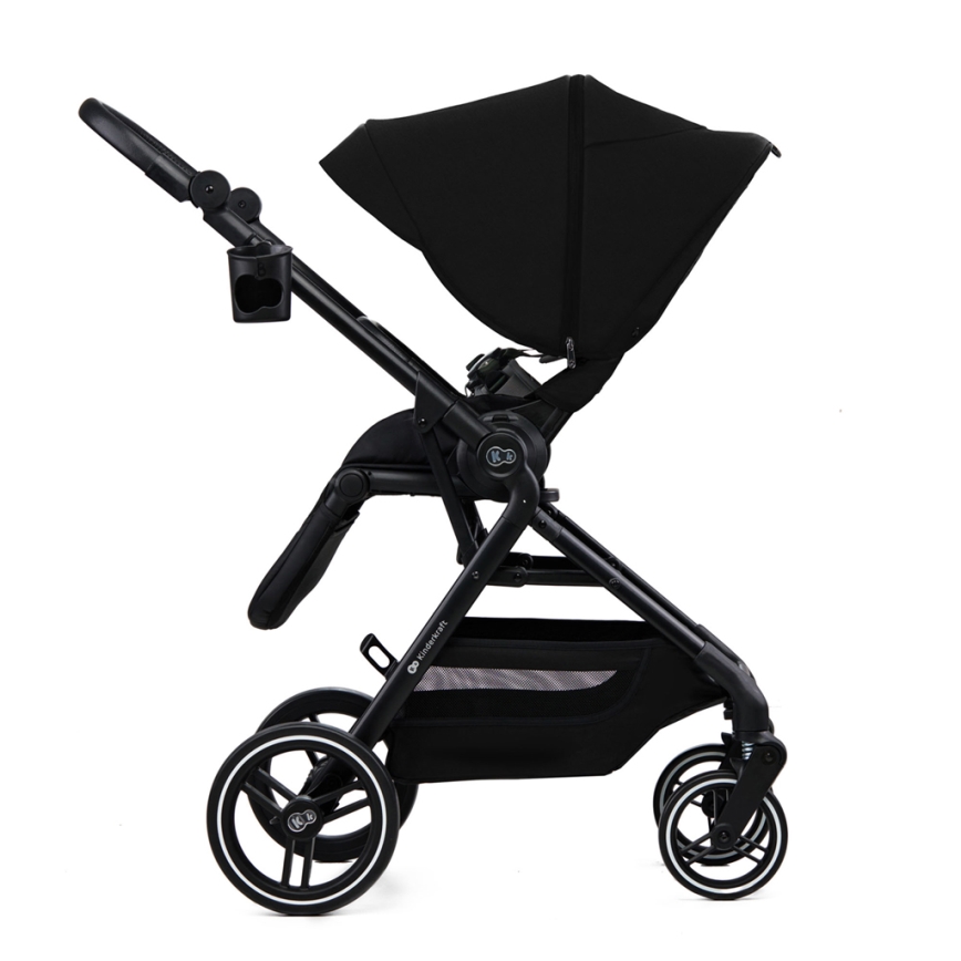 KINDERKRAFT SELECT - Комбинирана бебешка количка 2в1 YOXI Pure черен