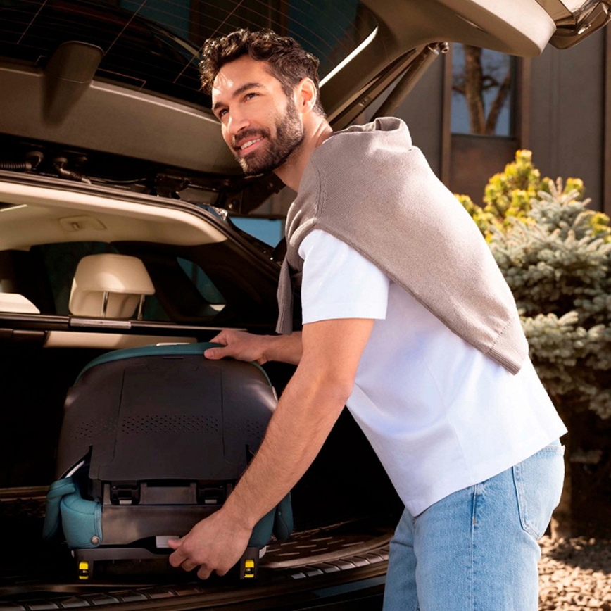 KINDERKRAFT - Сгъваемо детско столче за кола UNITY 2 i-Size 100-150 см сиво