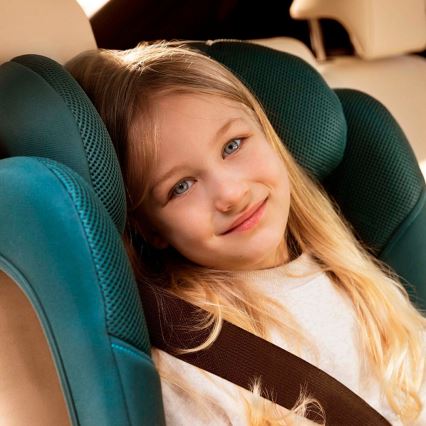 KINDERKRAFT - Сгъваемо столче за кола UNITY 2 i-Size 100-150 см тюркоазово