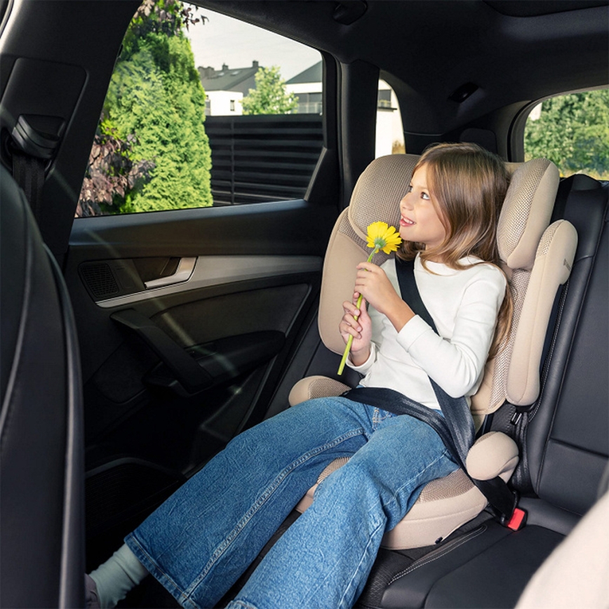 KINDERKRAFT - Сгъваемо столче за кола XPAND 2 PRO 100-150 см бежово