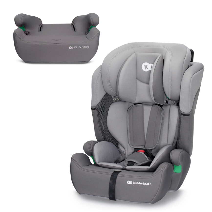 KINDERKRAFT - Столче за кола COMFORT UP i-Size (76-150 см) светлосив