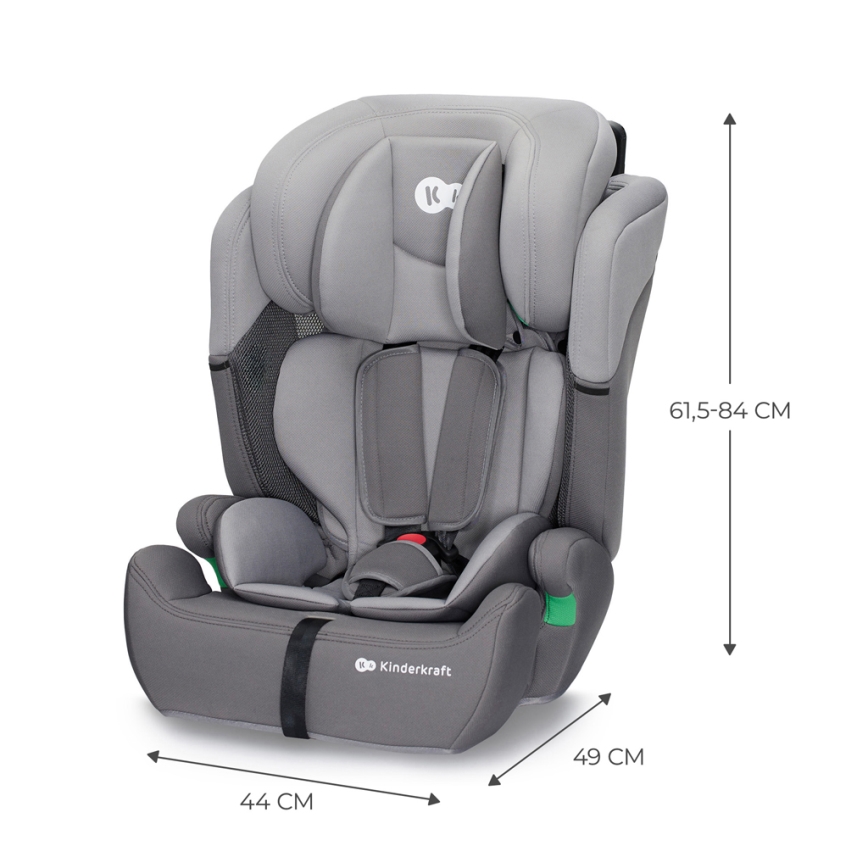 KINDERKRAFT - Столче за кола COMFORT UP i-Size (76-150 см) светлосив