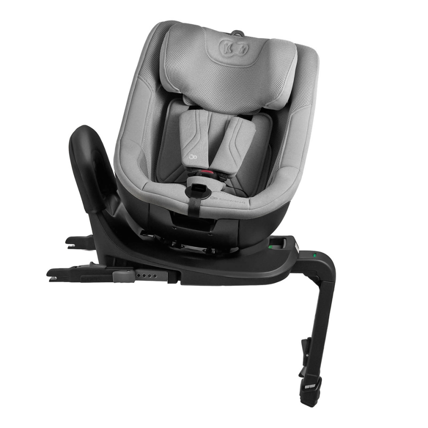 KINDERKRAFT - Столче за кола с въртяща се база I-GUARD PRO i-Size 61-105 cm сиво
